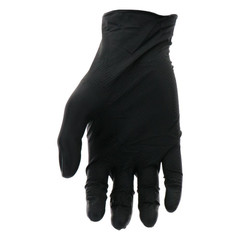 X-Large Black 6 Mil Thick 100% Nitrile Disposable Work Gloves with Textured Grip
