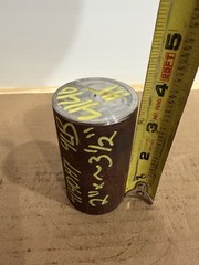 One Piece 4140 Hot Rolled Steel Bar Round Stock Heat Treated 2” OD x ~3 1/2”
