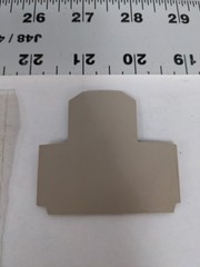 WEIDMULLER AP/WDK 25/4N, TERMINAL BLOCK END PLATE BEIGE, LOT OF 5