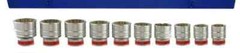10PC KT PRO Industrial 1 inch Drive 12 Point Large Sizes Standard SAE Socket Set