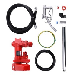 15GPM 12V Fuel Transfer Pump w/Nozzle Kit for Gas Diesel Kerosene New