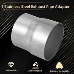 Stainless Steel Exhaust Pipe Adapter 3.5″ to 4″ ID OD Reducer Connector