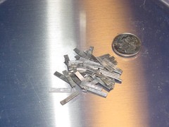 7 Grams Jewelry Manufacturing 60/40 Silver Solder Chips 3/32 X 5/8 Rectangle Cut