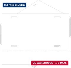 100 Pcs Temporary Paper Tags Blank License Plates 8.5 x 11 Inches Printable Tear