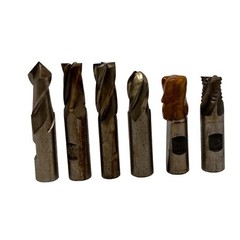 Lot of 6 End Mills 3/4″ HSS Hanita Morse USA Cutters