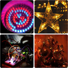 100Pcs 5Mm RGB Multicolor Slow Flashing LED Diode Multi-Color Blinking Changing