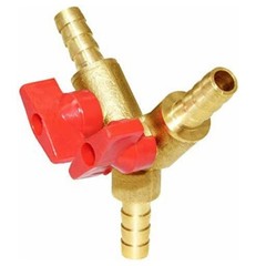 5/16″ Hose Barb Y shape 3 way Union Split Brass Shut off Ball Valve Fitting N888