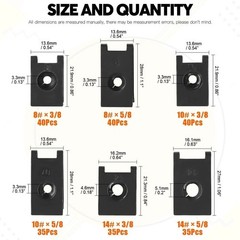 Professional 225 Pcs U-nut Clip Kit for Auto Panels