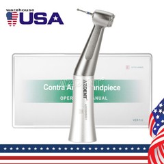AZDENT Dental Contra Angle Low Speed Handpiece 1:1 Direct Drive 1.6mm FG Burs