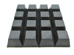 3/4″ Square x 3/8″ Tall Peel & Stick Silicone Feet for Amps Speakers Racks Audio