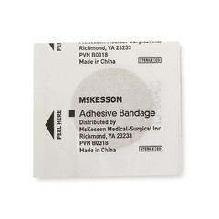 MCK48222000 – Mckesson Brand Adhesive Spot Bandage 100 Count (Pack of 1)