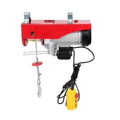 Mini Electric Hoist 2200lbs 14ft Wired Remote Control 1600W 110V Crane Winch