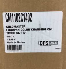 Carlisle CM1102C1402 Coldmaster CoolCheck Third 6″ Deep Color Changing Food Pan