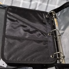 Case-it DUAL-301 Storage Binder 2in D-Ring 300 Sheet Zipper, Handle Black/Gray