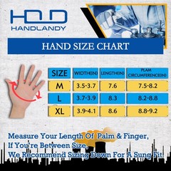HANDLANDY Anti Vibration Work Gloves, SBR Fingers & Palm Padded Work Gloves, …