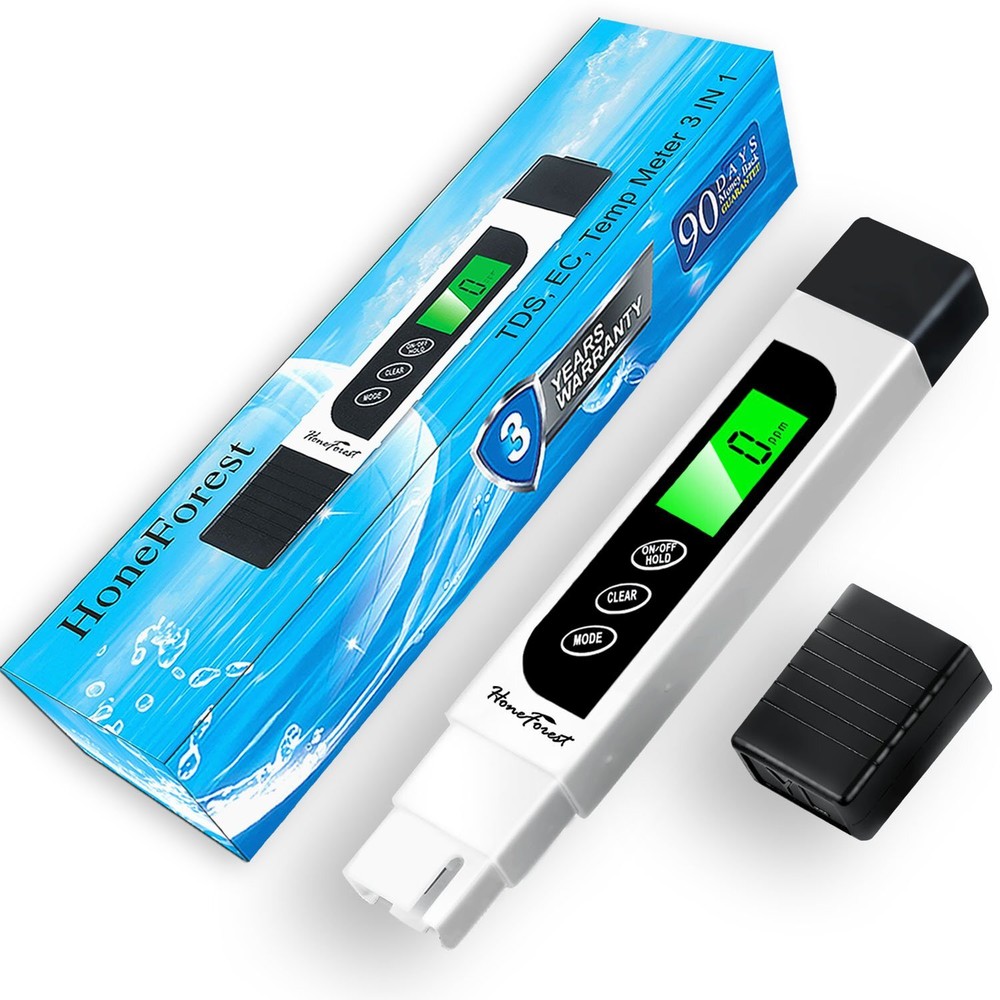 HoneForest Water Quality Tester Accurate and Reliable TDS Meter EC Meter & Te…