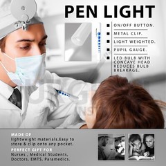 100 Pcs Penlights Set Surgical First Aid EMS Nurse EMT Medical