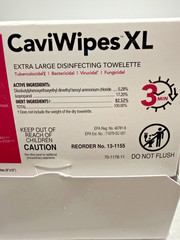 Metrex CaviWipes XL Disinfecting Wipes 50 Count Canister Hospital Medical New