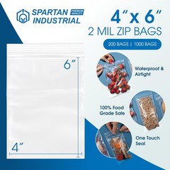 Versatile 1000 Count 4” x 6” Resealable Zip Bags – Perfect for Organization