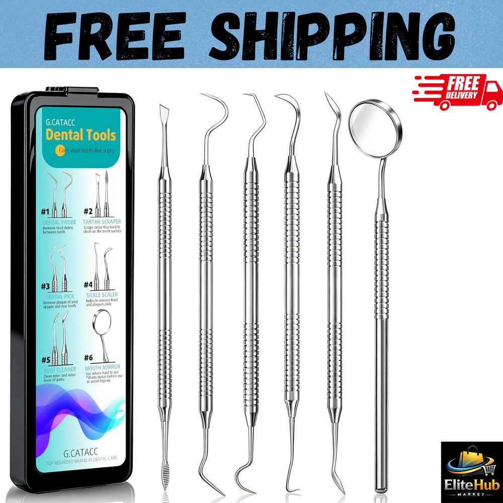 Dental Tools Dental Pick For Teeth Cleaning Stainless Steel Hygiene Kit Perfect