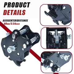 Semi-auto tool-free quick coupler for mini excavators local stock free shipping