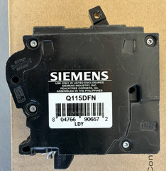 10 PCS Siemens Q115DFN 15A 120V AFCI/GFCI Dual Function Plug-In Circuit Breakers