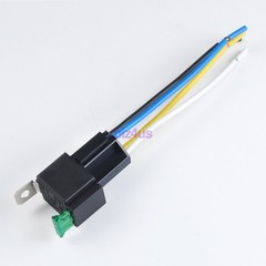 6 Pack 12V DC 30 Amp 4-Pin Automotive Relay Harness Set Switch Fuse US