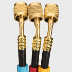 Fieldpiece HR3L 1/4″ Low Loss Valves Hose Set – 3 Pack