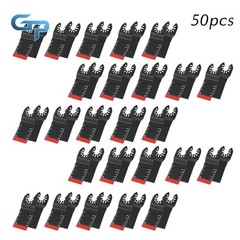 50 PCS Bi-Metal Multi Tool Blades 34MM Oscillating Saw Blades for Wood Plastic