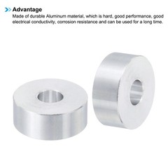 5Pcs M8 Aluminum Spacers Metal Spacer Aluminum 8.5mm ID x 25mm OD x 10mm L