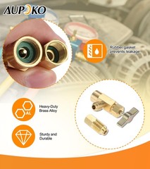 R1234YF SelfSealing Can Tap with R134A Tank Adapter, 1/2’’ to 1/4’’ SAE Refri…