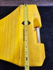 Monster Motion Safety Checkers MC3011 Heavy-Duty Wheel Chock 16 In H Urethane