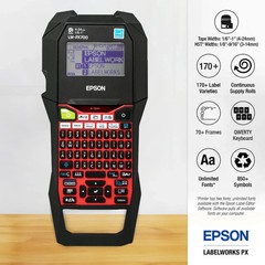 Epson LW-PX700 Industrial Label Maker (With 212BWPX & AC Adapter)