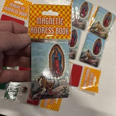 12 X Magnetic Address Books LOT Guadalupe Mexico Credit Card Size Wallet NEW