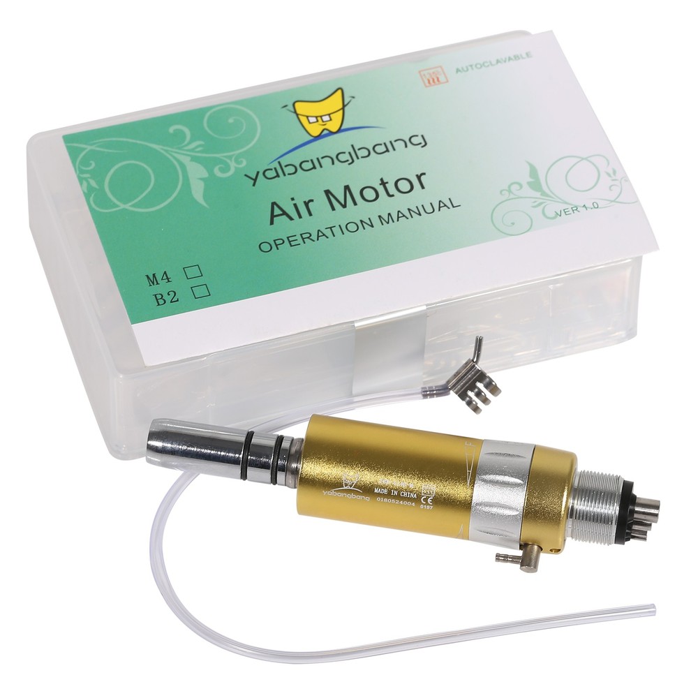 Air Motor E-type 4Holes Slow Low Dental Speed Handpiece External Water Spray