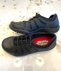 NEW Skechers Work Sz 6 “Rodessa” Black Womens Slip On Sneakers Memory Foam Sole