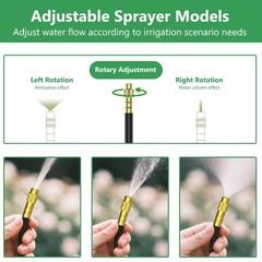 100FT Drip Irrigation Kit with Adjustable Nozzles for Garden & Lawn Watering