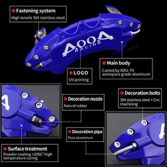 Dark Blue White Logo Brake Caliper Covers Acura TLX 2021-2025 Front Rear