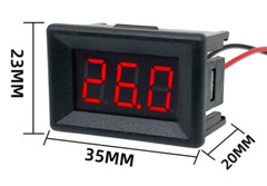 DC 2 Wire 3 Bits Digital Voltmeter Voltage Tester 0.36 Inch LED Panel 4.5V-30V