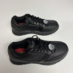 Skechers Work Relaxed Fit Nampa Slip Resistant Memory Foam Shoes Men’s 11 Black