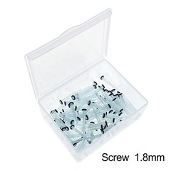 100 Pcs Dental Endo Quartz Fiber Post Straight/Screw Restorative Posts 1.0-1.8mm