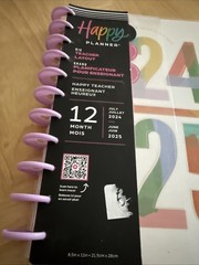 Happy Planner Big Teacher Layout 12 Months Outdated 2024-2025