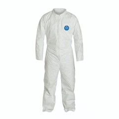 Dupont TY120S-2XL Tyvek 400 Coverall Plain Suit Zipper Front Case/25 Ea