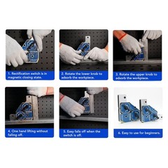 2Pcs 90 Degree Welding Magnet 28KG Holder Angle Support Fixture Clamp