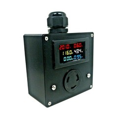 Drok Power Meter NEMA L6-30 (Complete Kit) 200-240v Voltmeter Outlet Box