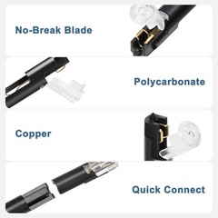 80 PCS Plug-In Quick Wire Connectors, Reusable Clamp Terminal Blocks for Cables