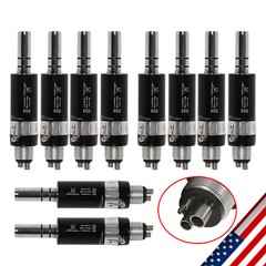 10X Dental Slow Low Speed Air Motor Handpiece 4Holes External Water Spray