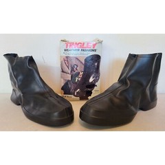 TINGLEY WEATHER FASHIONS STRETCH RUBBER OVERSHOES Medium 8.5 – 10 OPEN BOX NOS