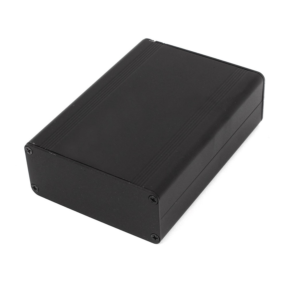 Aluminum Project Boxes Enclosure Case Electronic Power DIY 120x88x38mm Black