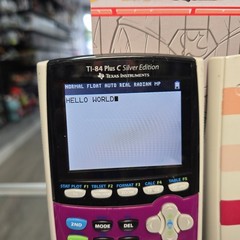 Texas Instruments TI-84 Plus C Silver Graphing Calculator Pink Tested Works